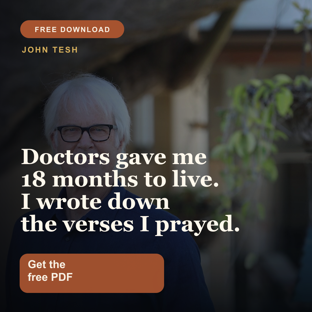 John Tesh with the six scriptures lead magnet